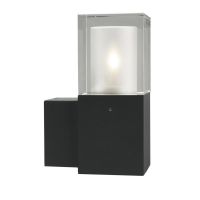 Modern Black "Coalford" Wall Light on a White Background Modern Black "Coalford" Wall Light on a White Background
