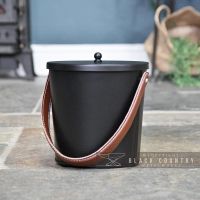 Modern Ash Bucket Finished in Black