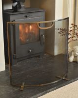 Curved Fire Screen By The Fire