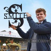 Letter S Personalised Monogram Name Sign to Scale