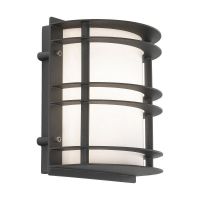 "Riverfront" Black Contemporary Flush Wall Light "Riverfront" Black Contemporary Flush Wall Light