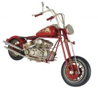 Red Chopper Motorcycle Replica Ornament Red Chopper Motorcycle Replica Ornament