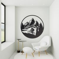 Mountain Bike Wall Art in Living Room 