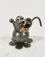 Recycled Metal Mouse Sculpture