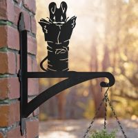 Hanging Basket Bracket with Cotton & Mouse Hanging Basket Bracket with Cotton & Mouse