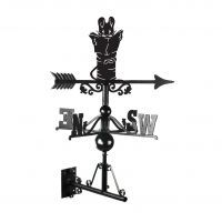 Mouse on Cotton Reel Weathervane Created From Cast Iron