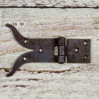 Iron "Moustache" Style Hinge