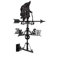 Mr Badger Weathervane on white background 