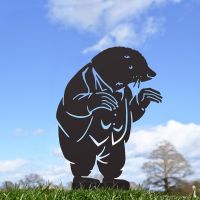 Black Mr Badger Silhouette in Situ