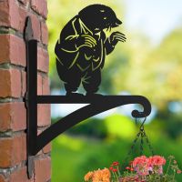 Hanging Basket Bracket with Mr Mole Motif