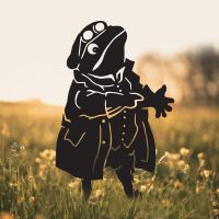 Mr Toad Silhouette in Situ in a Field