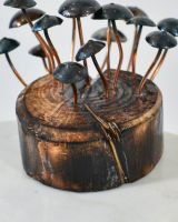 Close up of Mushroom Stump Sculpture base Close up of Mushroom Stump Sculpture base