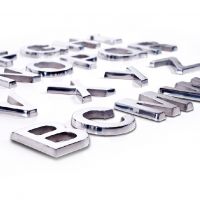 Polished Aluminium Big & Chunky Letters