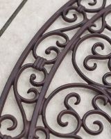 Close-Up of "Aureate" Pattern on Oval Doormat