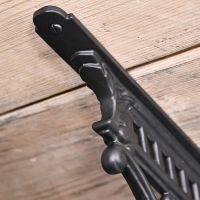 Close-up of the Finish on the Black Shelf Bracket