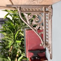 Side View of the Natural Iron Cast Iron Shelf Bracket Side View of the Natural Iron Cast Iron Shelf Bracket