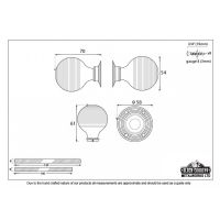 Rosewood Beehive Door Knobs Dimensions Diagram Rosewood Beehive Door Knobs Dimensions Diagram
