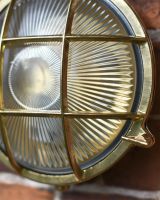 Antique Brass Nautical "Bow" Wall Light  Antique Brass Nautical "Bow" Wall Light