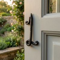 Hand Forged Wrought Iron House Number 1 Digital Illustration