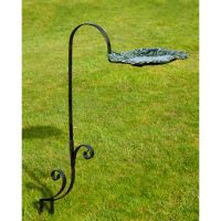 New Forest Leaf Design Bird Bath & Feeder