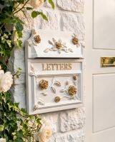 White Finsbury Letter Box (English Roses) digital illustration White Finsbury Letter Box (English Roses) digital illustration