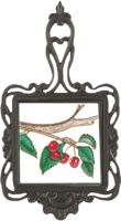Square Trivet Cherries On Branch