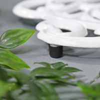 Cream Cast Iron Kettle Trivet Feet