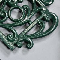 Green Cast Iron Kettle Trivet Details Green Cast Iron Kettle Trivet Details