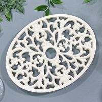 Cream Cast Iron Oval Trivet Cream Cast Iron Oval Trivet