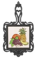 Square Trivet C/W Fruit