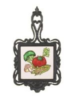 Square Trivet C/W Tomato / Brocolli