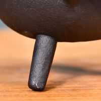 Small Cast Iron Cauldron Finished in Black Feet Small Cast Iron Cauldron Finished in Black Feet