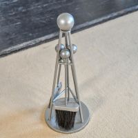 Top View of the Nickel Contemporary Triangular Companion Set