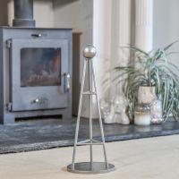 Nickel Contemporary Triangular Companion Set in Situ