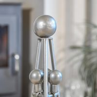 Cloe-up of the Ball Finial on the Top of the Companion Set