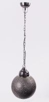 "Santorani" Perforated Nickel Ball Pendant Light 