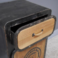 Drawer on the Front of the "No 1" Industrial Bedside Cabinet