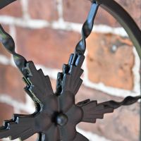 Close-up of the Star Design on the "Northern Star" Hanging Basket Bracket Close-up of the Star Design on the "Northern Star" Hanging Basket Bracket