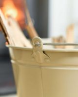 Close-Up of 30cm Olive Kindling Bucket