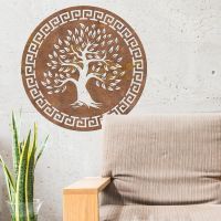 Round "Olive Tree" Wall Art in Situ in the House Round "Olive Tree" Wall Art in Situ in the House