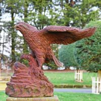 "Aquilae" Cast Iron Eagle Sculpture "Aquilae" Cast Iron Eagle Sculpture