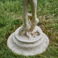 Tiered Base of Rustic Cream Ballet Dancer in Pirouette Position Tiered Base of Rustic Cream Ballet Dancer in Pirouette Position