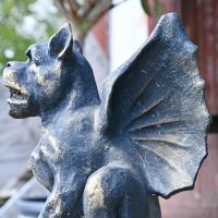 Antique Gold "Gothic" Gargoyle Sculpture 