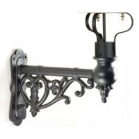 Close-up of the Ornate Scroll Design on the Wall Bracket