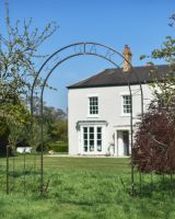 Ornate "Herb Garden" Natural Lacquer Rose Arch  Ornate "Herb Garden" Natural Lacquer Rose Arch