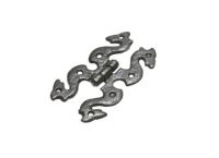 "Hasenbank" Ornate Iron Door Hinge 