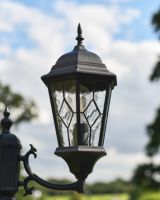 "Lord Dartmoor" Double-Headed Victorian Lamp Post Seeded Glass