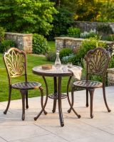 Ornate Two Chair Bistro Set with Mosaic Table Top in Situ digital illustration 