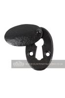 Oval Black Iron Covered Escutcheon Oval Black Iron Covered Escutcheon