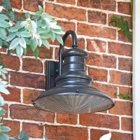 "Paddington" Railway Style Large Wall Light in Situ on a Brick Wall "Paddington" Railway Style Large Wall Light in Situ on a Brick Wall